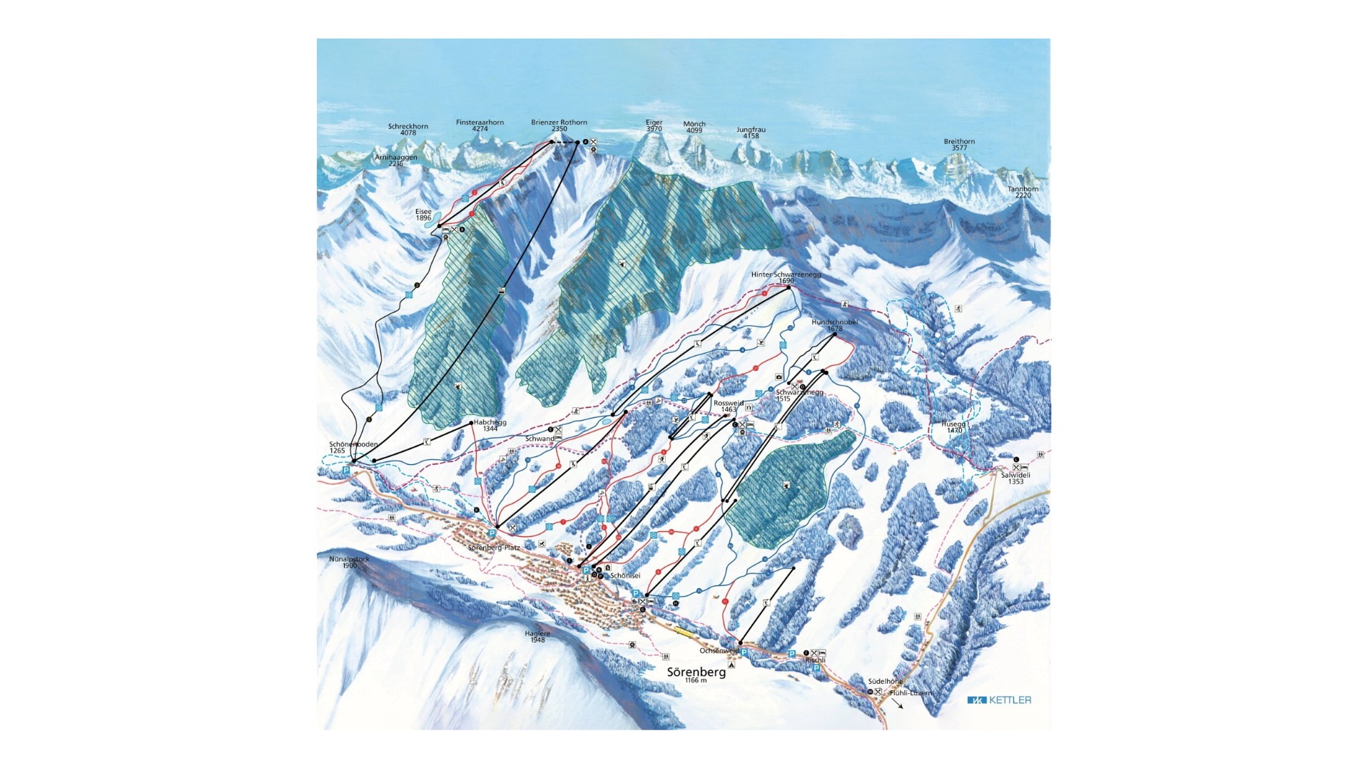 Sörenberg Ski Map