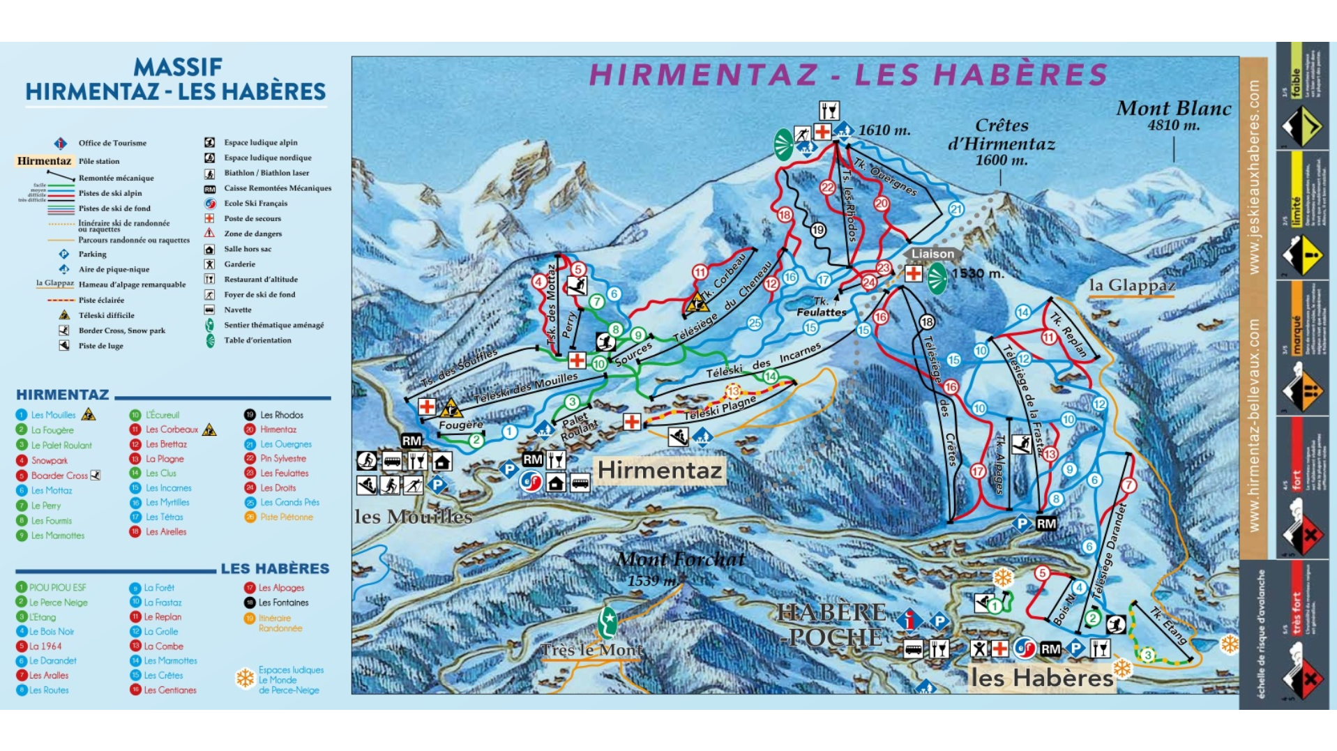 Bellevaux Ski Map