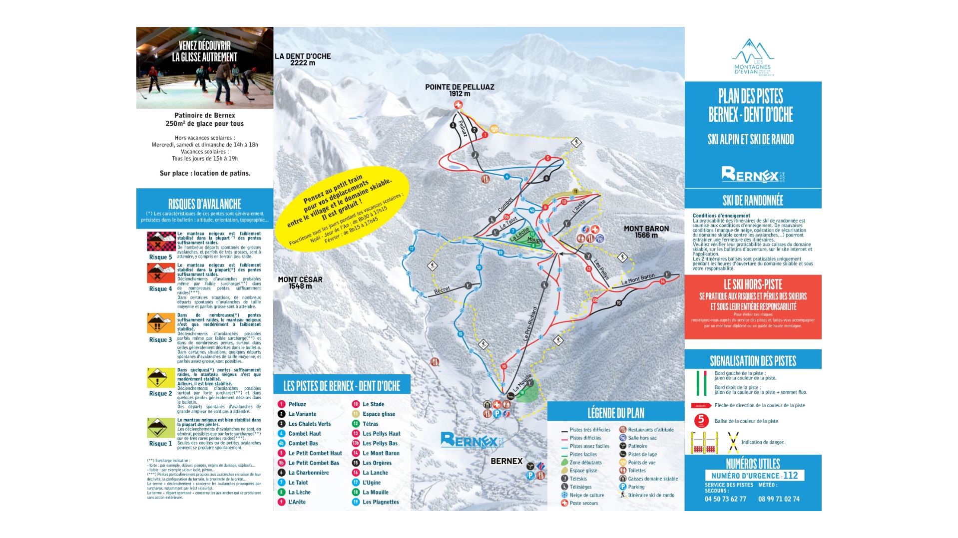 Bernex Ski Map