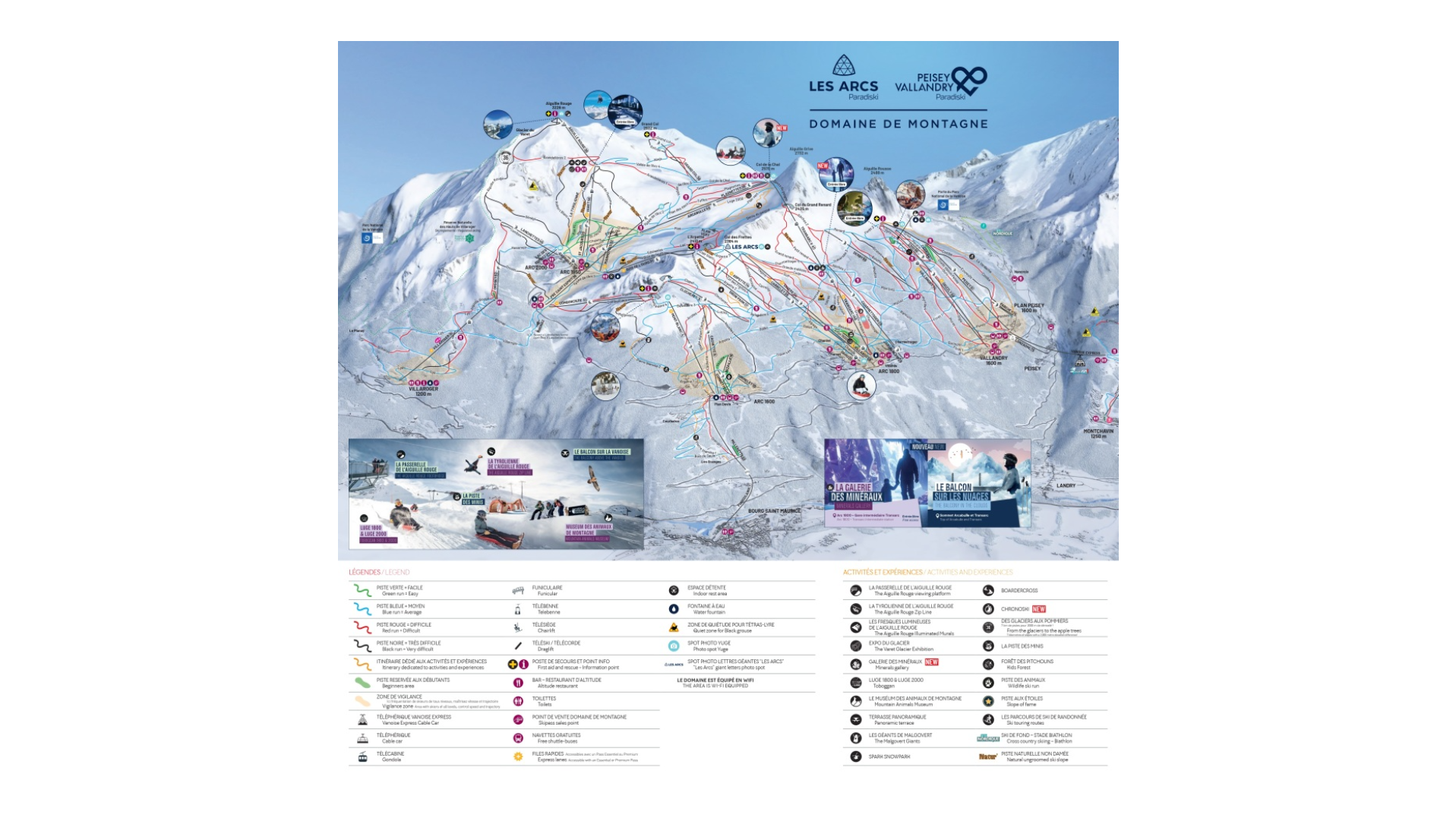 Peisey-Vallandry Ski Map