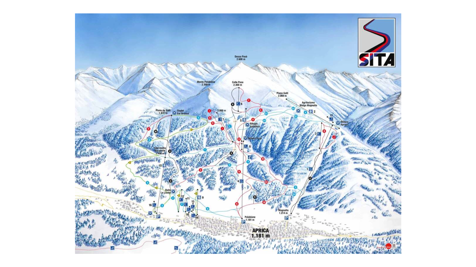 Aprica Ski Map
