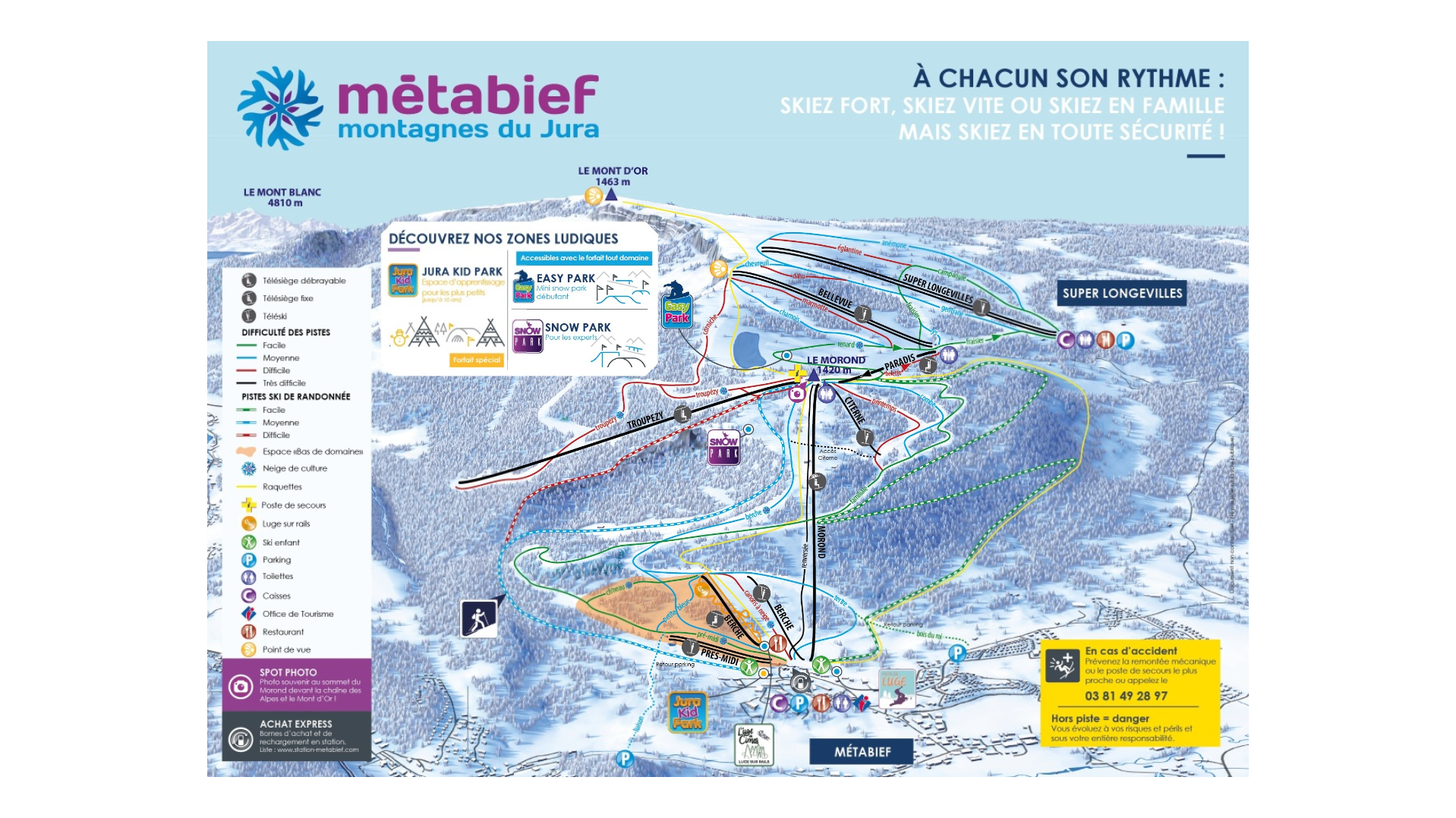 Métabief Ski Map