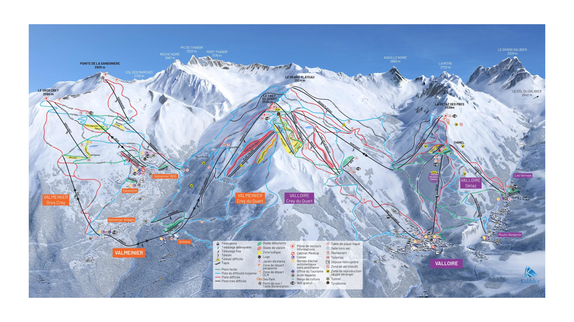 Valmeiner Ski Map