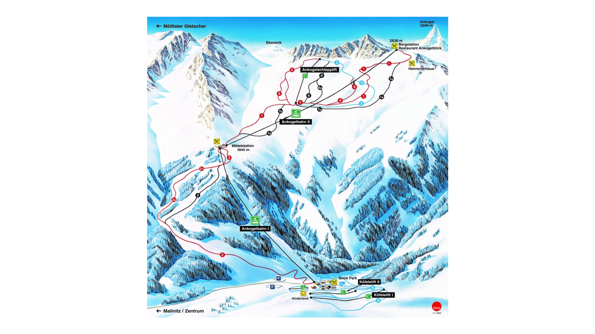 Ankogel Ski Map
