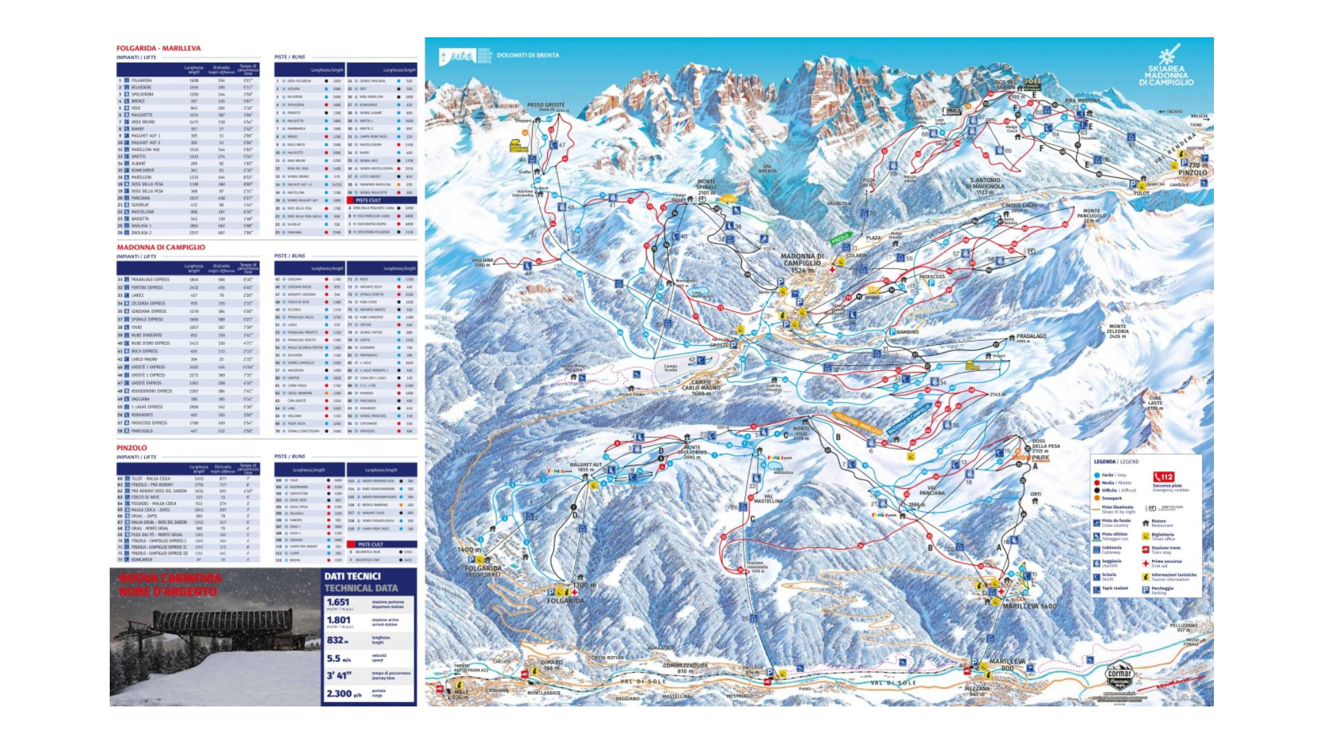 Folgarida Ski Map
