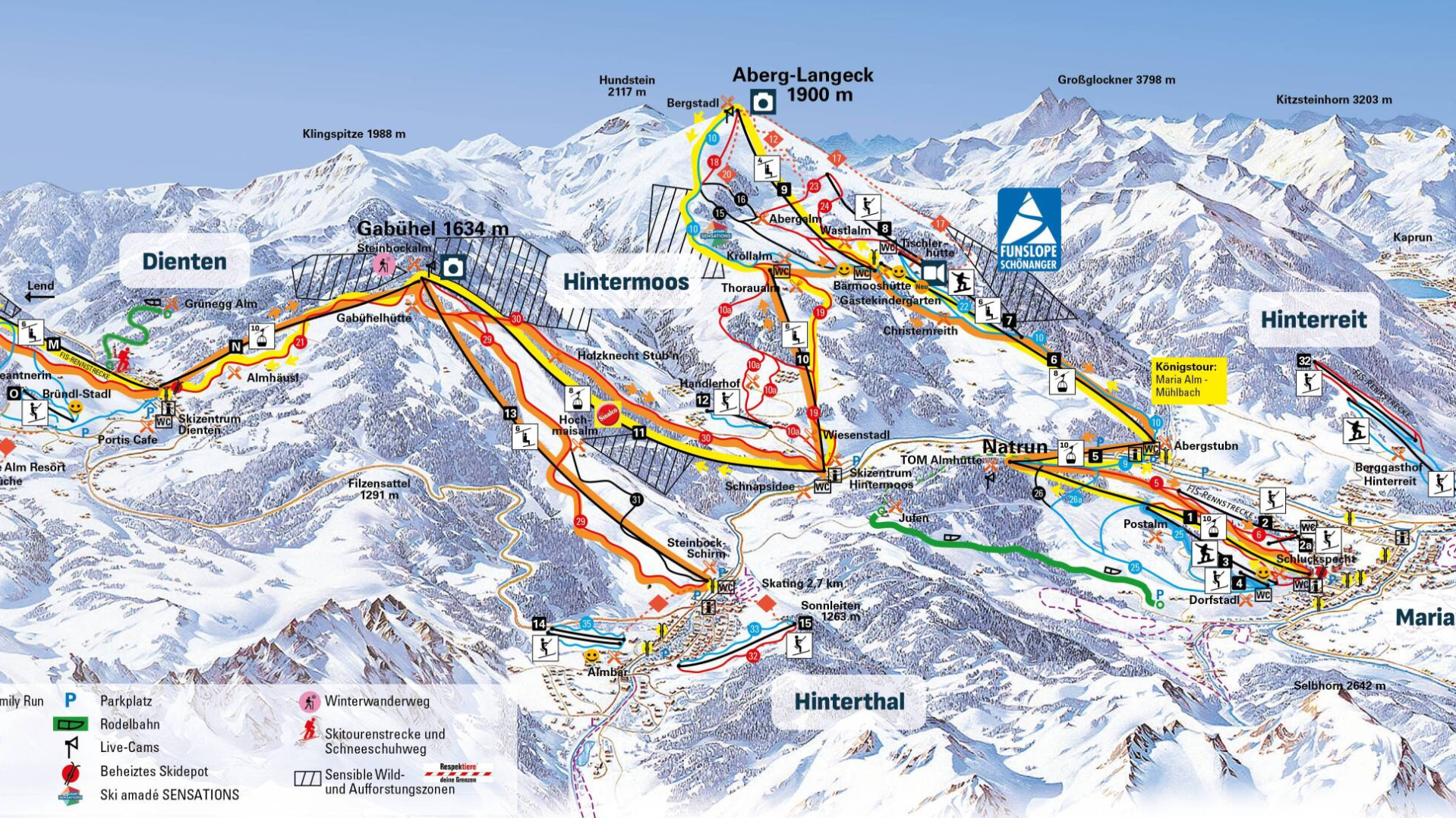 Hintermoos Ski Map
