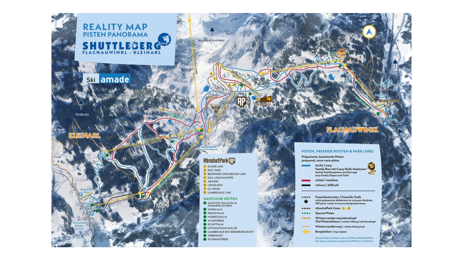 Kleinarl Ski Map