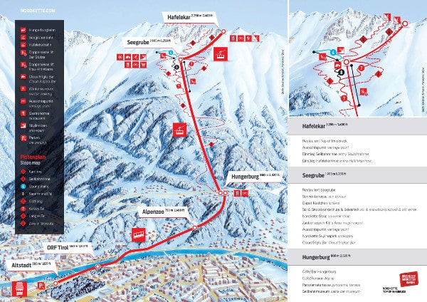 Nordkette Seegrube Ski Map