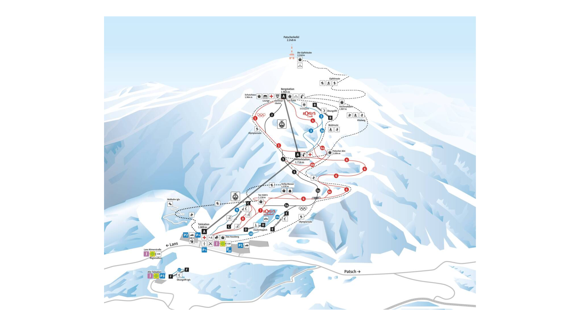 Patscherkofel Ski Map