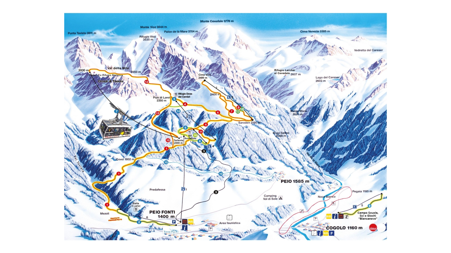Pejo 3000 Ski Map