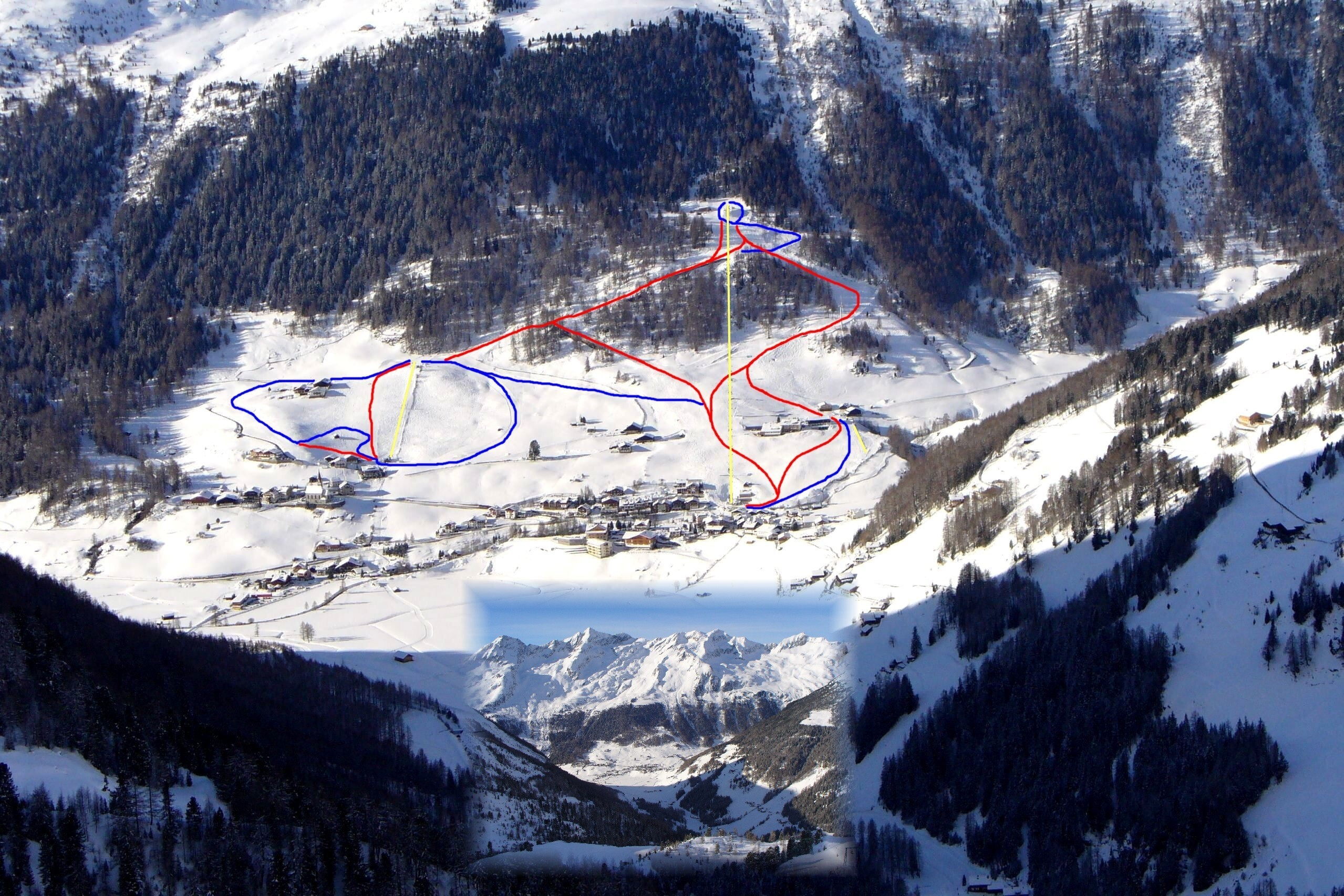 Rein in Taufers Ski Map