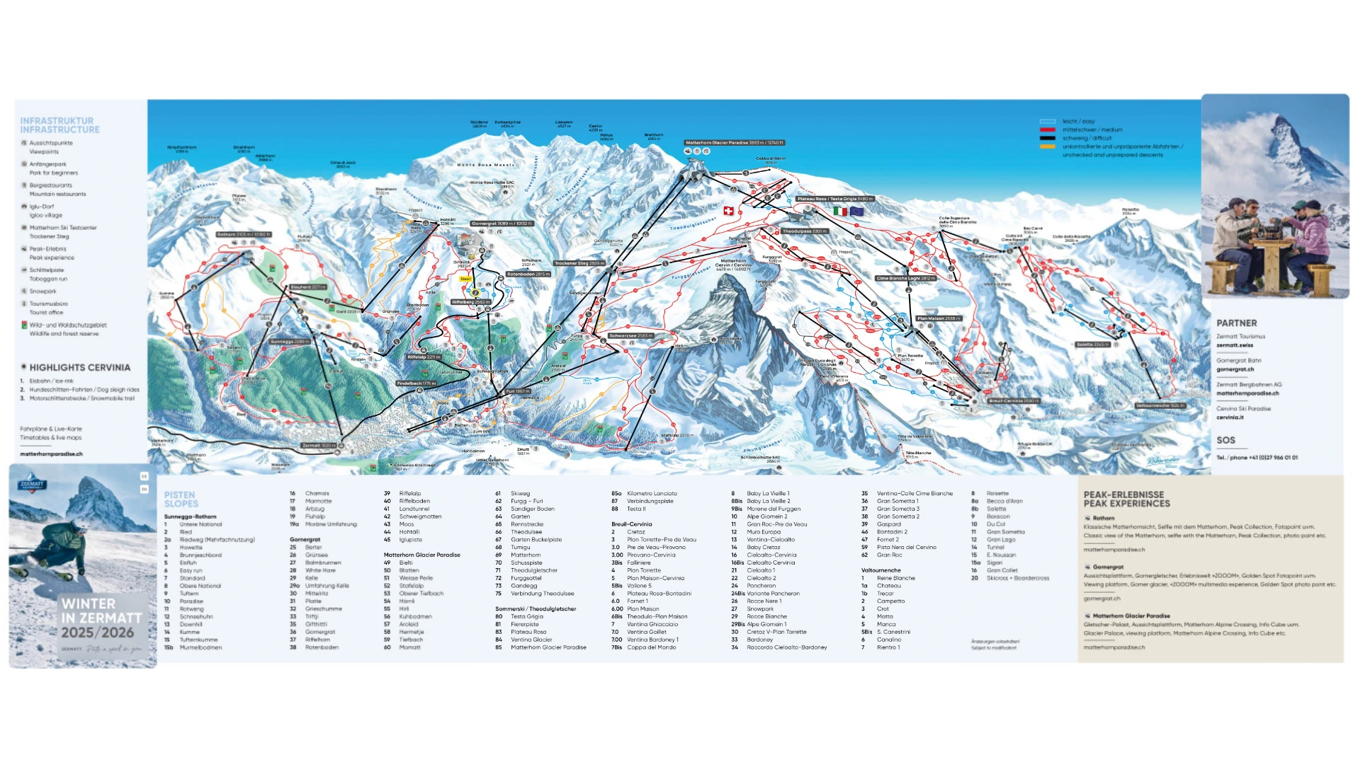 Valtournenche Ski Map