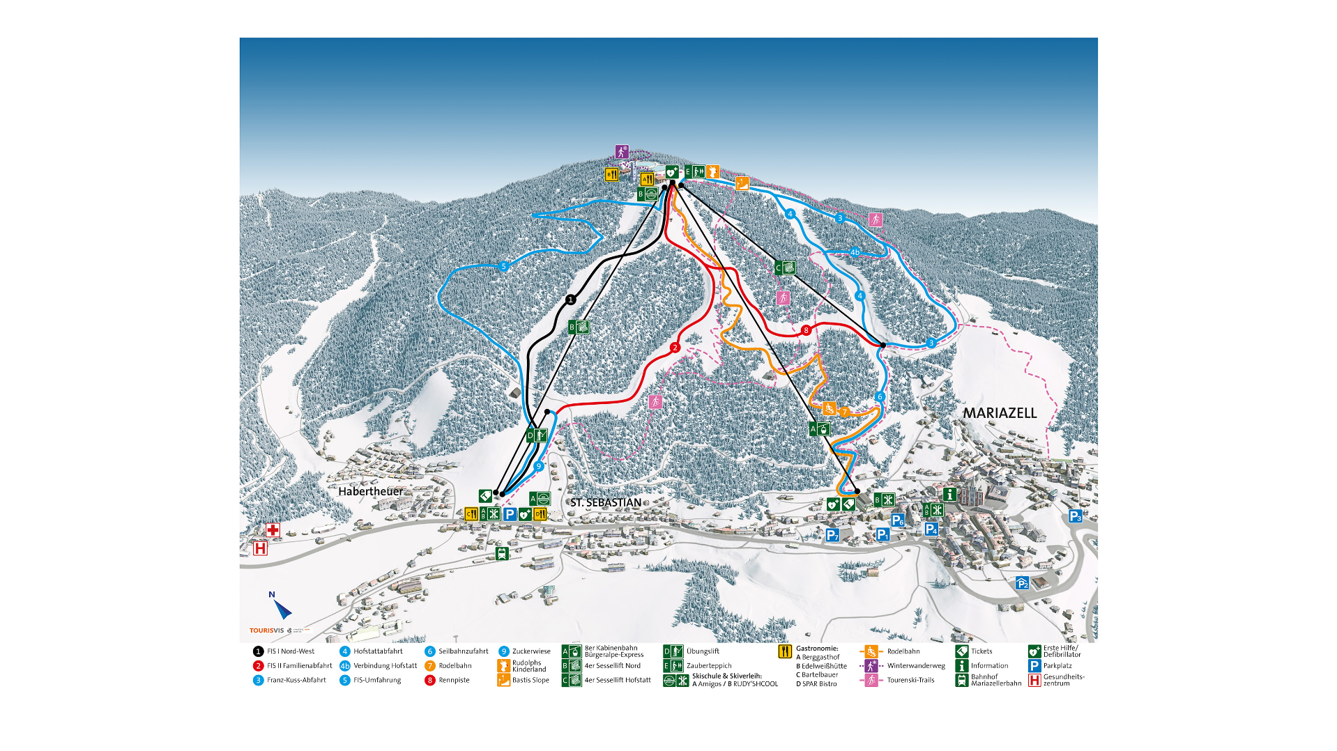 Bürgeralpe – Mariazell Ski Map