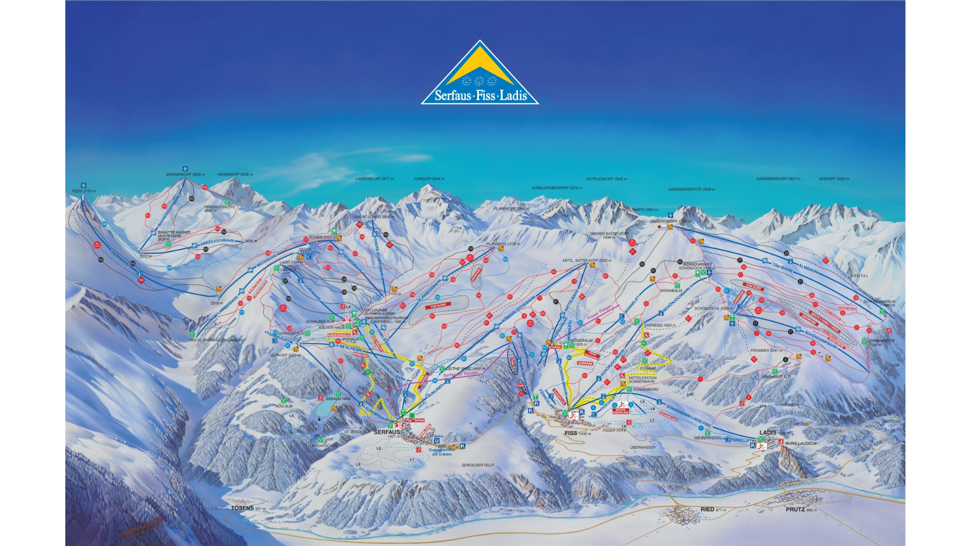 Fiss Ski Map