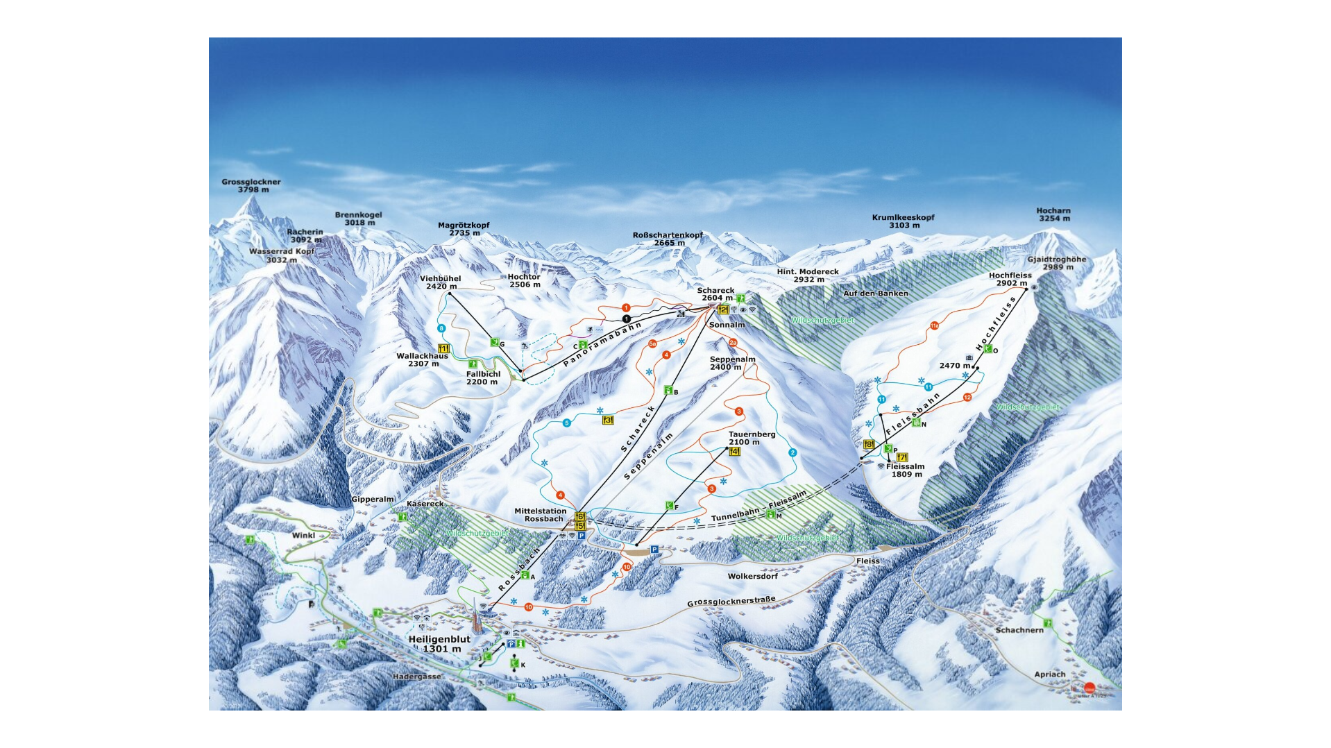 Grossglockner Heiligenblut Ski Map