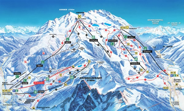 Grossglockner Kals Matrei Ski Map