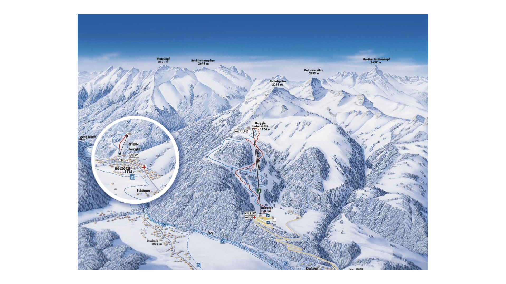 Jöchelspitze – Bach Ski Map