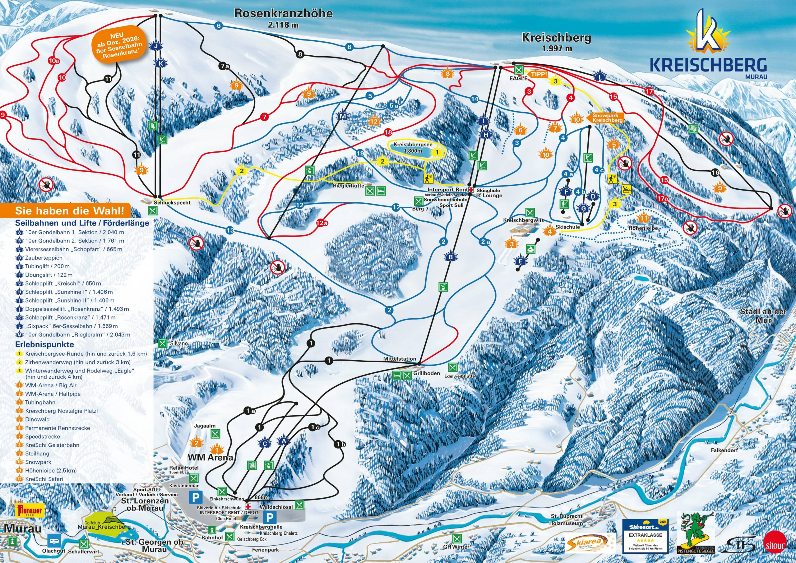Kreischberg Ski Map