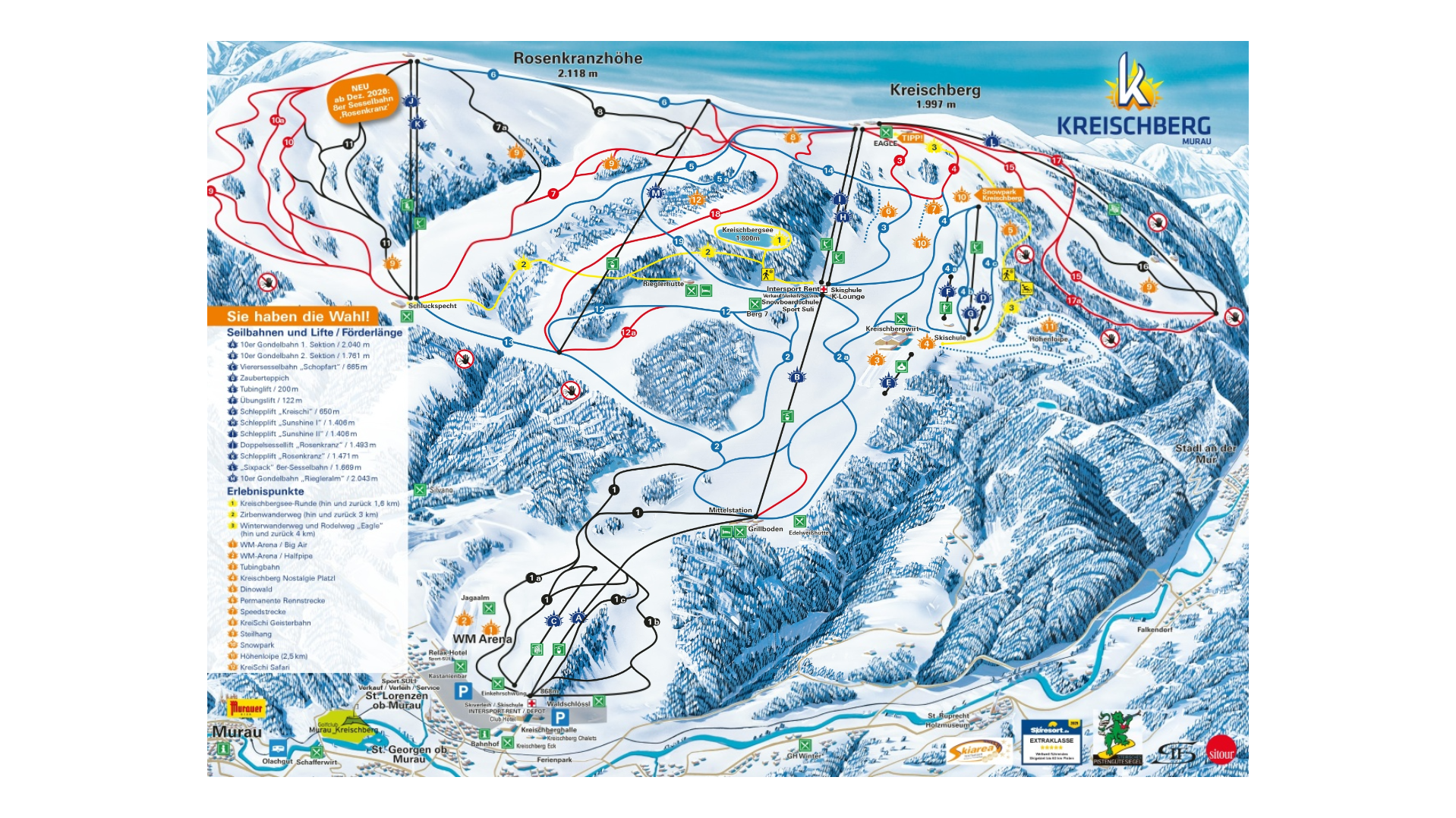 Kristberg Ski Map