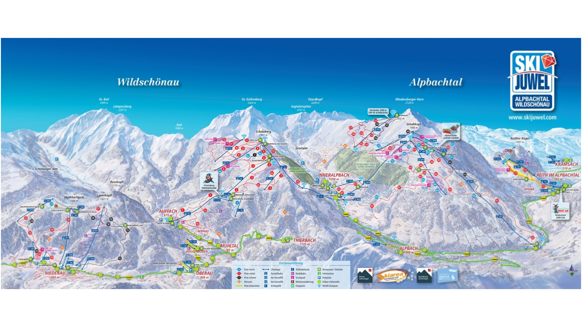 Oberau Ski Map