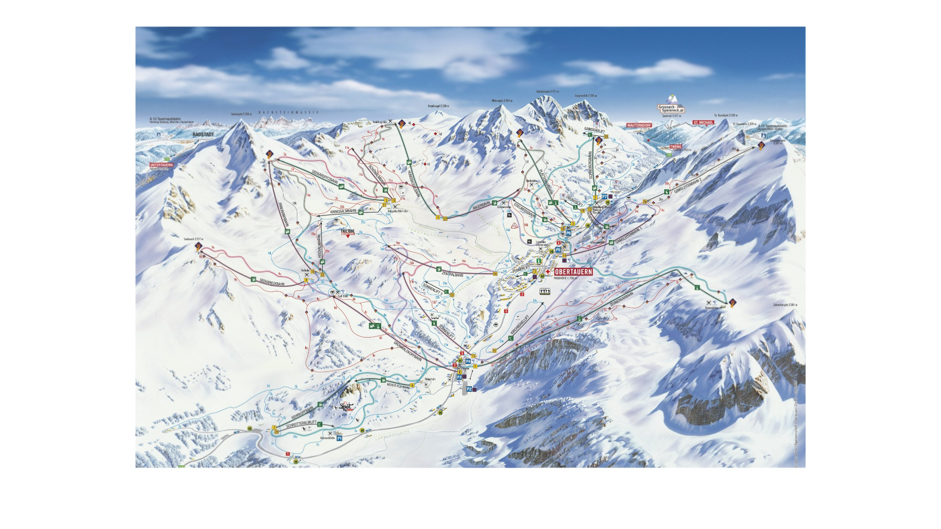 Obertauern Ski Map
